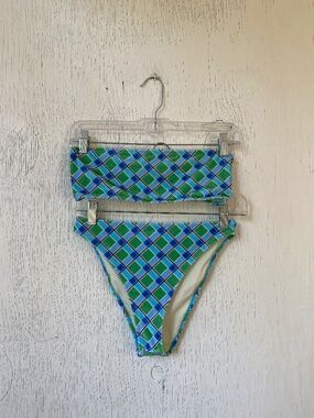 Triangl  bandeau velvet bikini set  M
